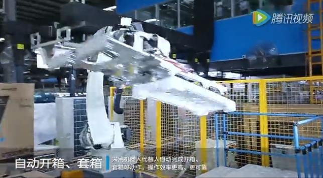 自动开箱，，套箱